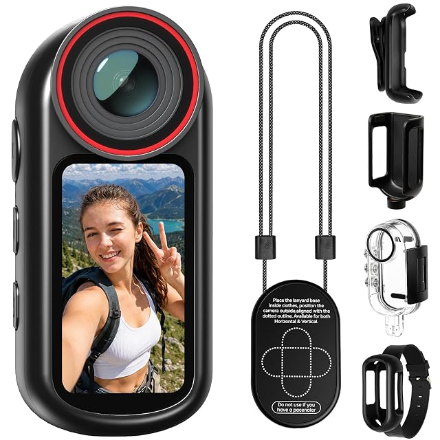 Mini-Bodycam Yonvim SPDmz 4K mit Magnethalterung