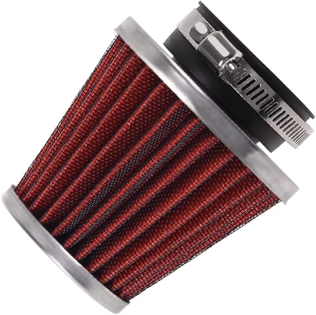 Roter Aufsteck-Motorradluftfilter evermotor