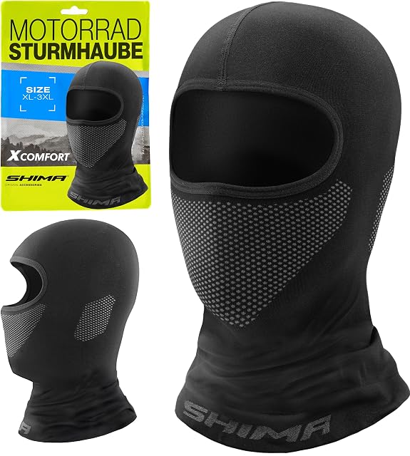 Sturmhaube Shima X-Comfort in Schwarz