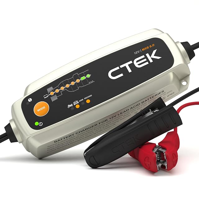 Batterieladegerät CTEK MXS 5.0 mit Klemmen