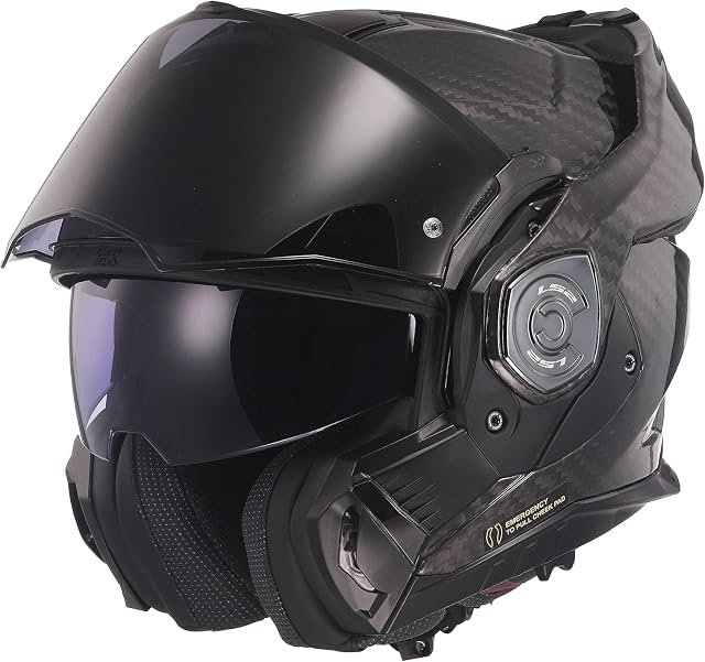 Klapphelm LS2 ADVANT X Carbon in glänzendem Carbonfinish