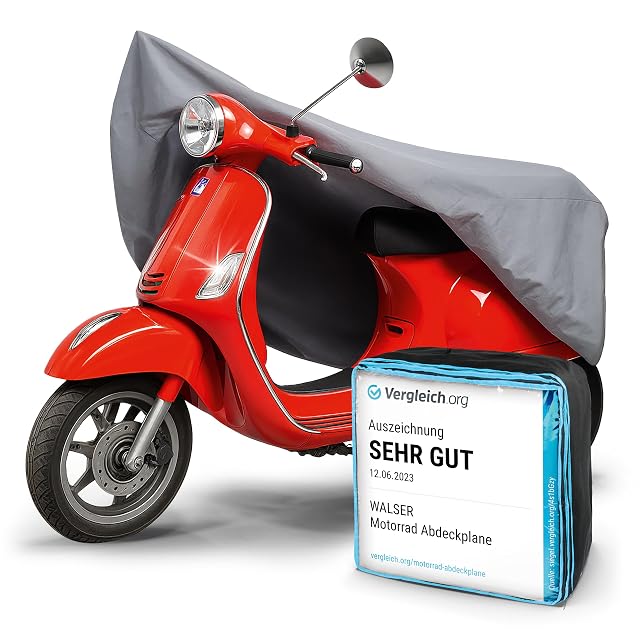 Motorradabdeckung Walser Premium S in Grau