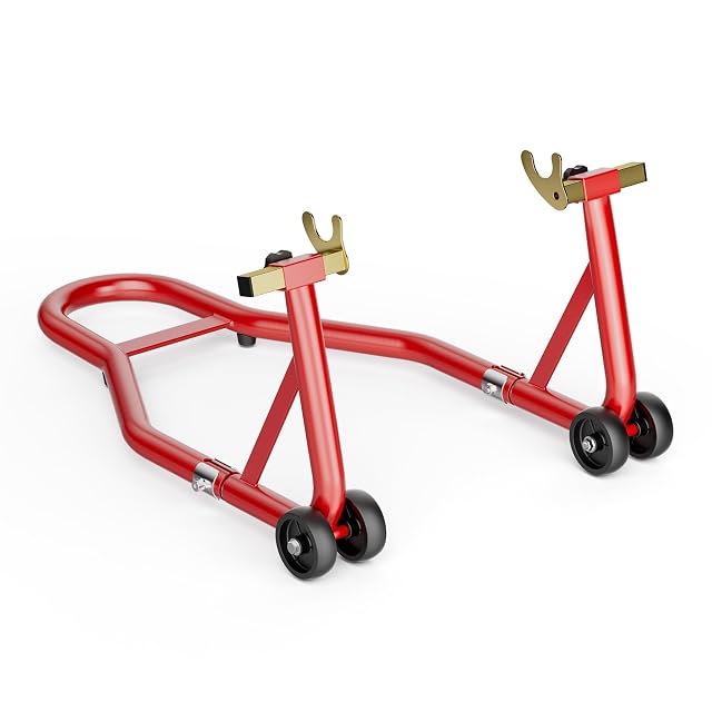 Roter Hinterrad-Montageständer Wiltec für Motorräder
