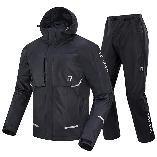 Zweiteilige wasserdichte Überkombi RIDEIRON, Jacke und Hose